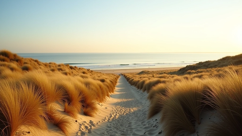 Panoramic view from Parnidis Dune summit showing Baltic Sea horizon and Curonian Lagoon landscape